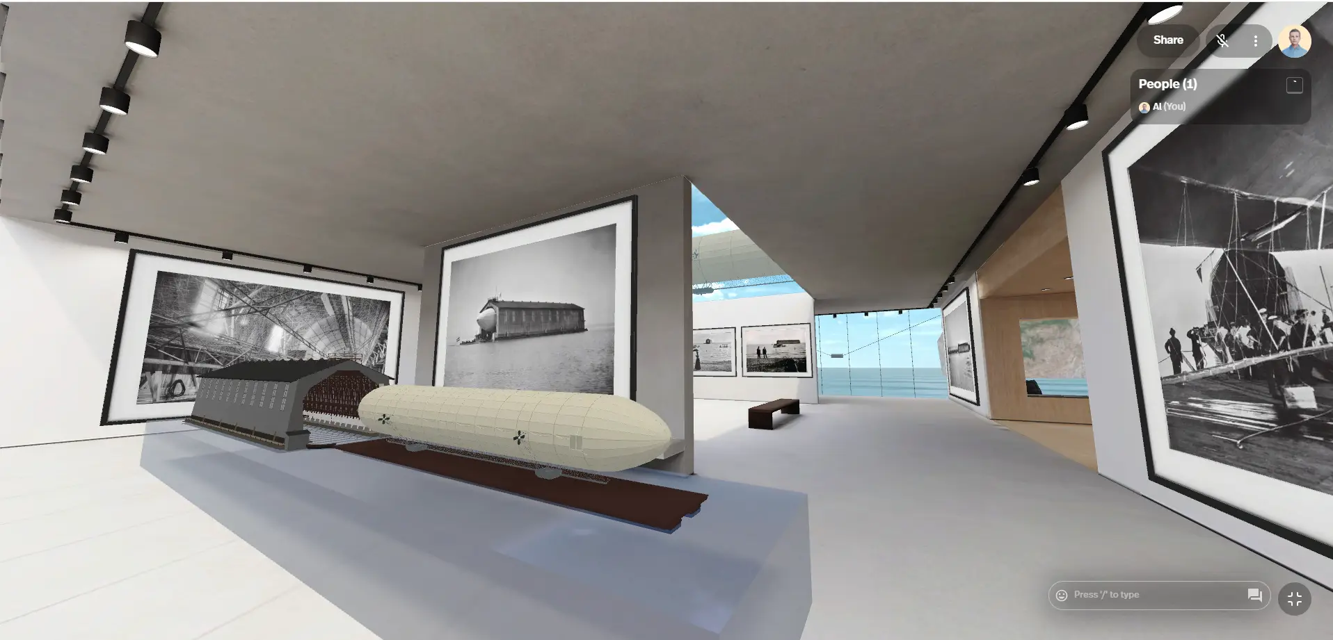 LZ1 Gallery in the virtual museum