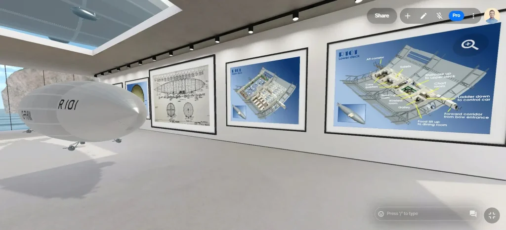 R101 Gallery in the virtual museum